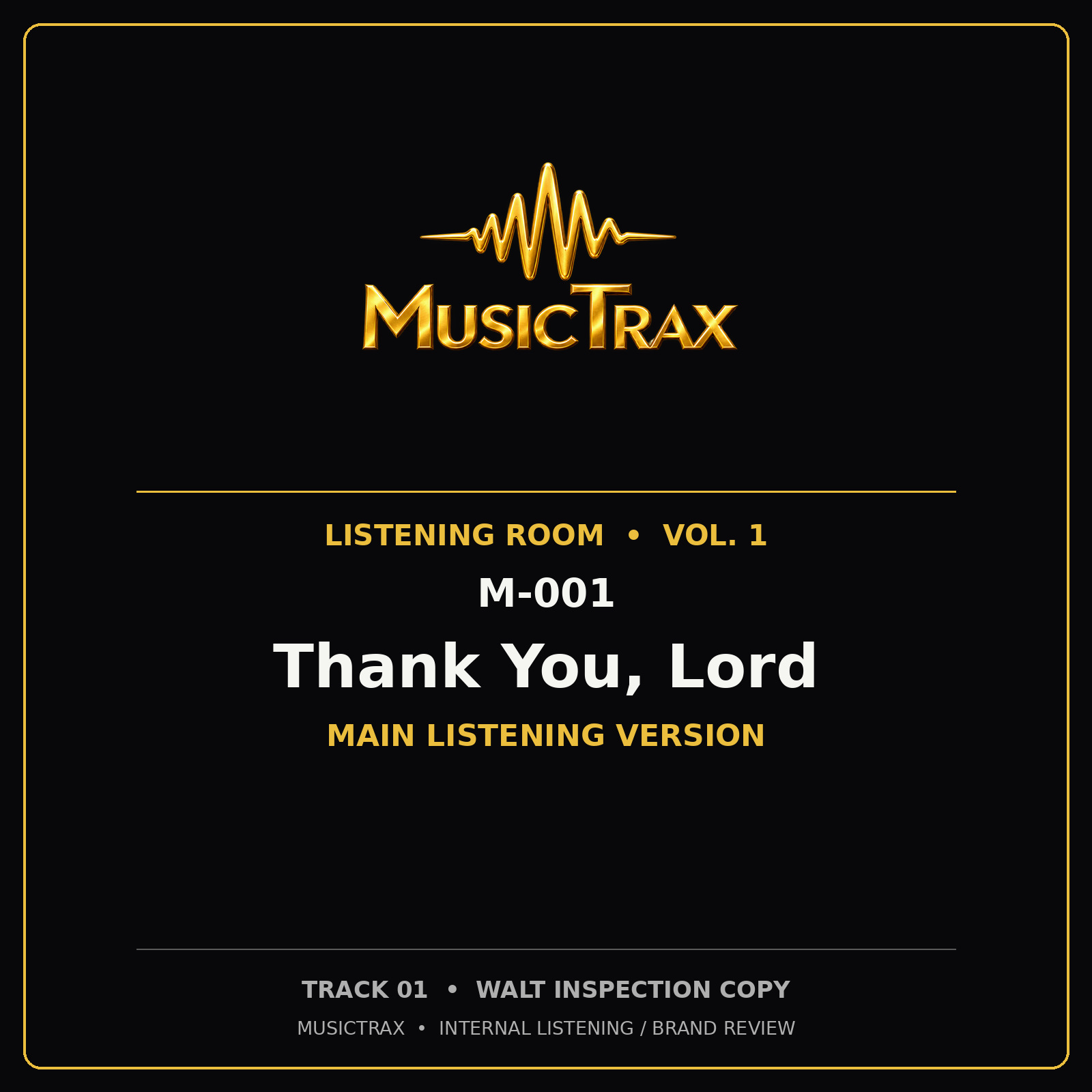 Thank You, Lord cover