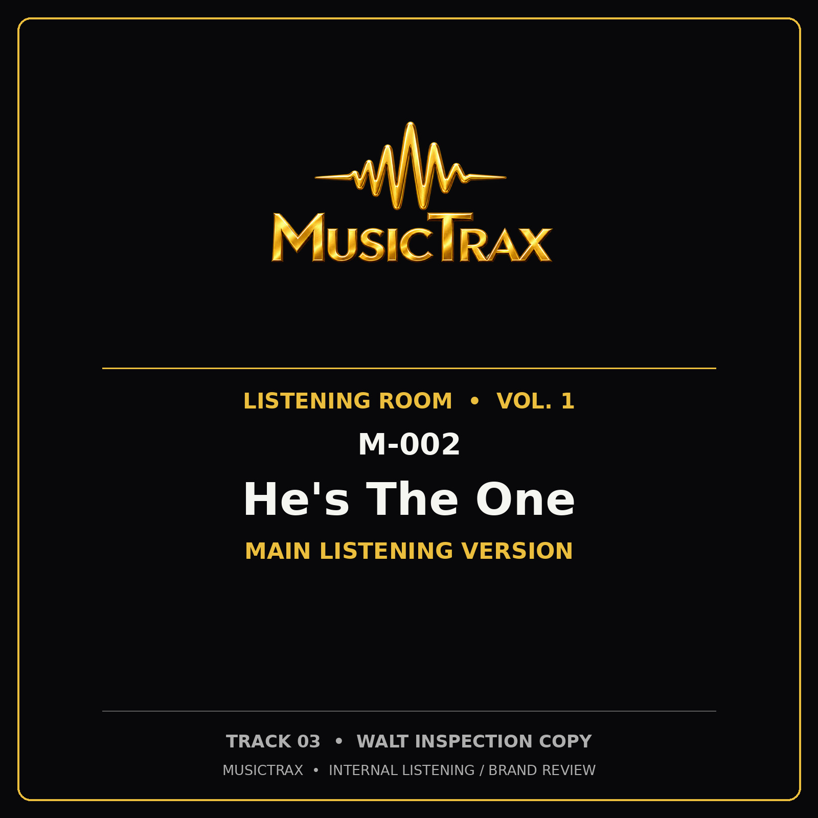 He's The One cover