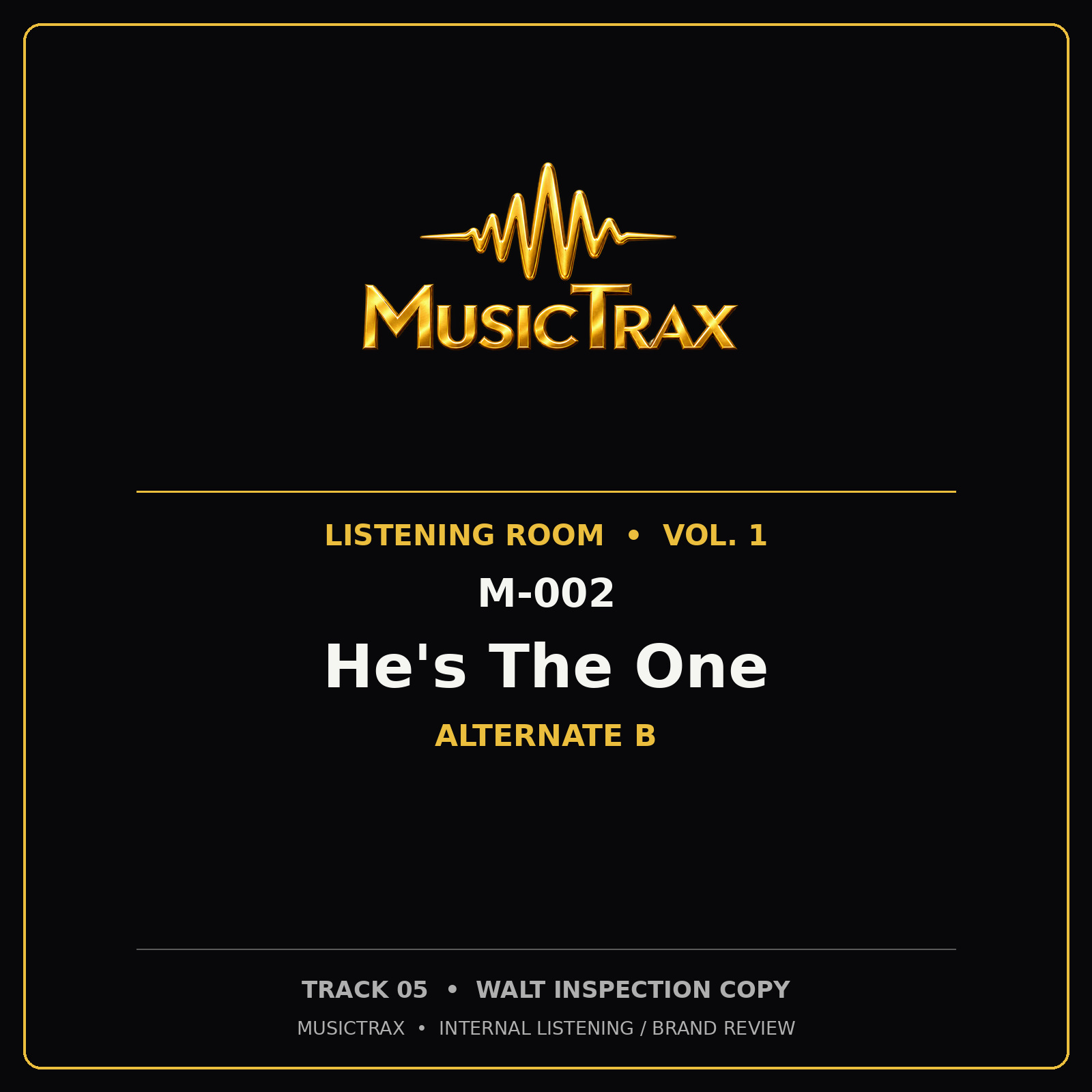 He's The One cover