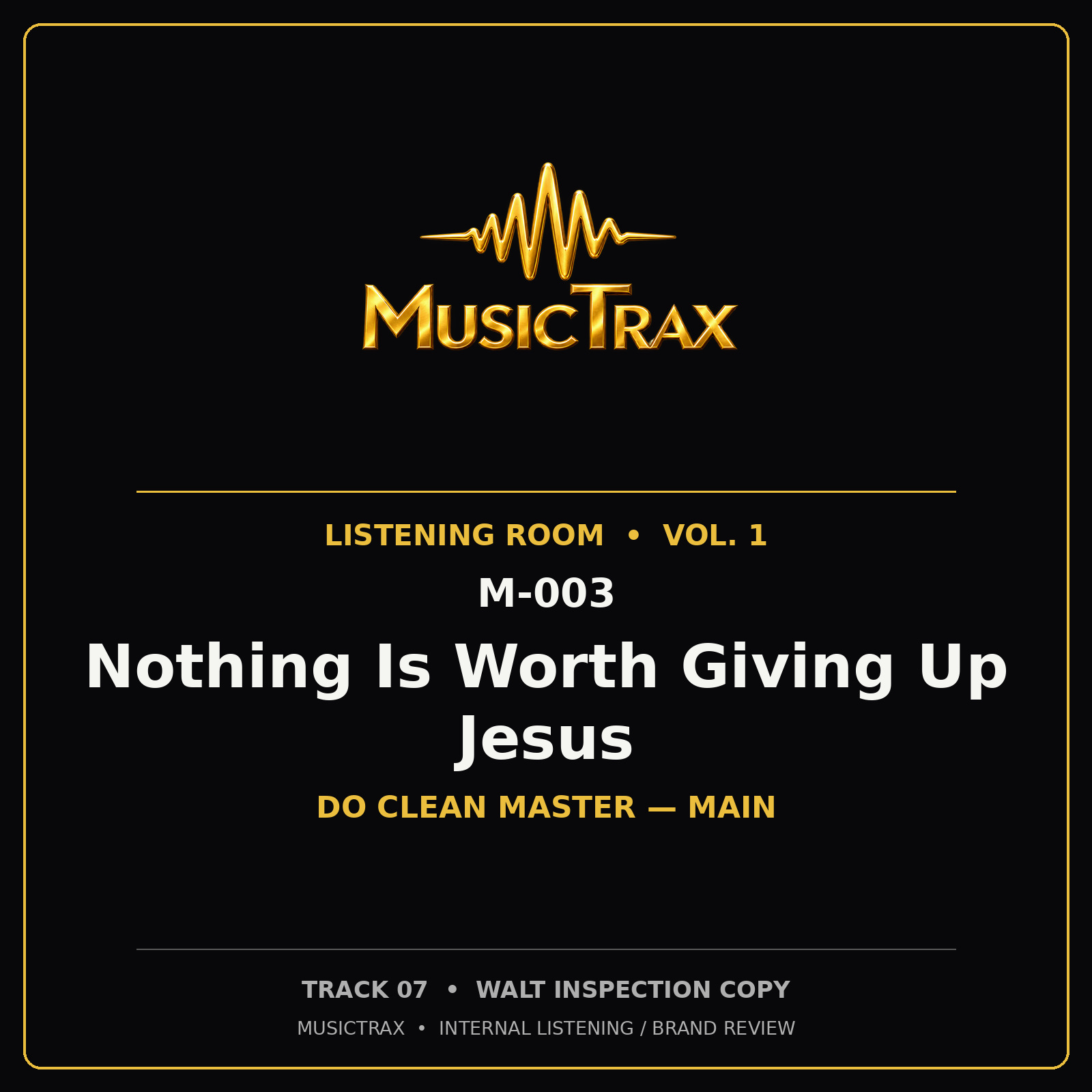 Nothing Is Worth Giving Up Jesus cover